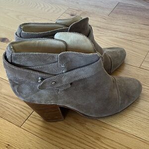 Rag & bone taupe beige Suede Ankle Boots
